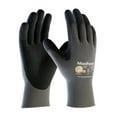 thumbnail image 1 of Protective Industrial Products Maxifoam Lite Gray 15G Nylon Shell Black Nitrile Foam Coating Small 12 Pairs Of Gloves, 1 of 2