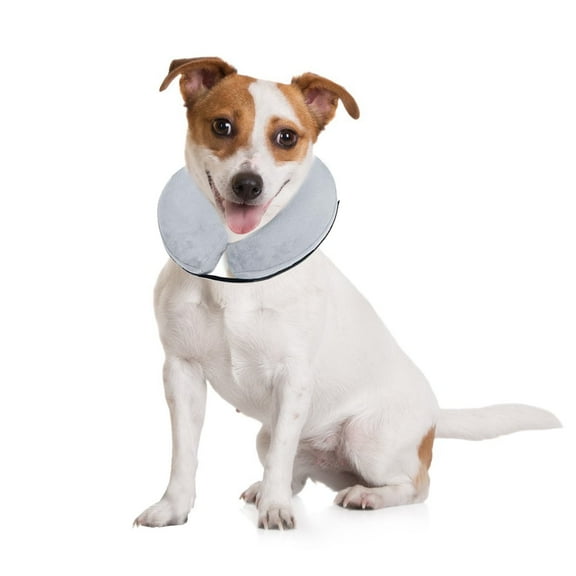 Protective Inflatable Collar for Dogs and Cats - Soft Pet Recovery Collar Does Not Block Vision E-Collar