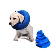 Protective Inflatable Collar for Dogs and Cats - Soft Pet Recovery Collar Does Not Block Vision E-Collar