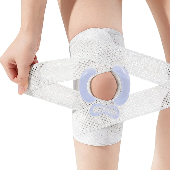 Protective Knee Guard Brace Kneepad For Daily Exercise And Physical Fitness Soft Polyester Fabric Fit Secure