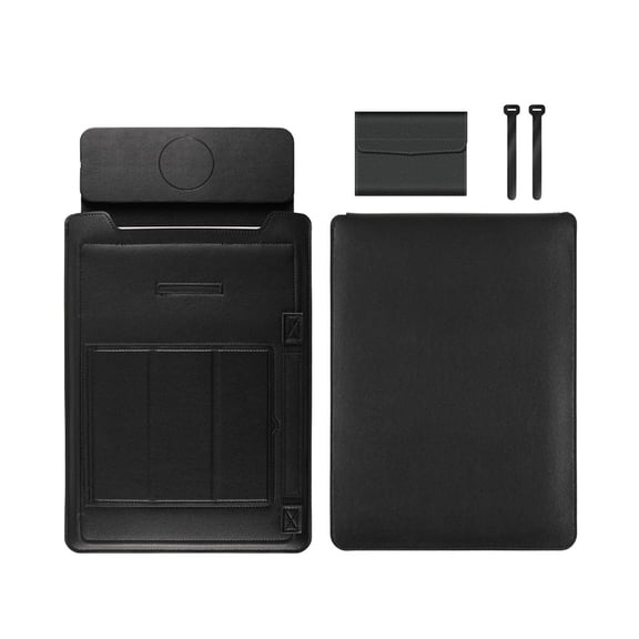 Protective Leather Laptop Case And Stand Offering 15W Wireless Charging For Effortless Power Access Scratch Resistance