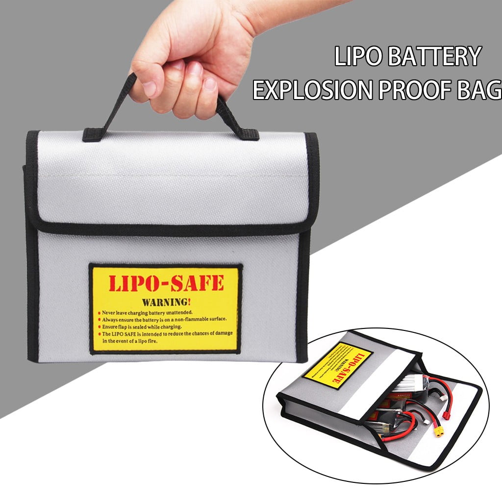 Protective LiPo Battery Explosion Proof Fireproof Guard Safe Bag 215x165x45mm Gifts foe Kids Clearance Sale