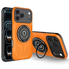 Protective Loop Strap Armor Case for iPhone 17 Pro Max (MagSafe Compatible) - Orange