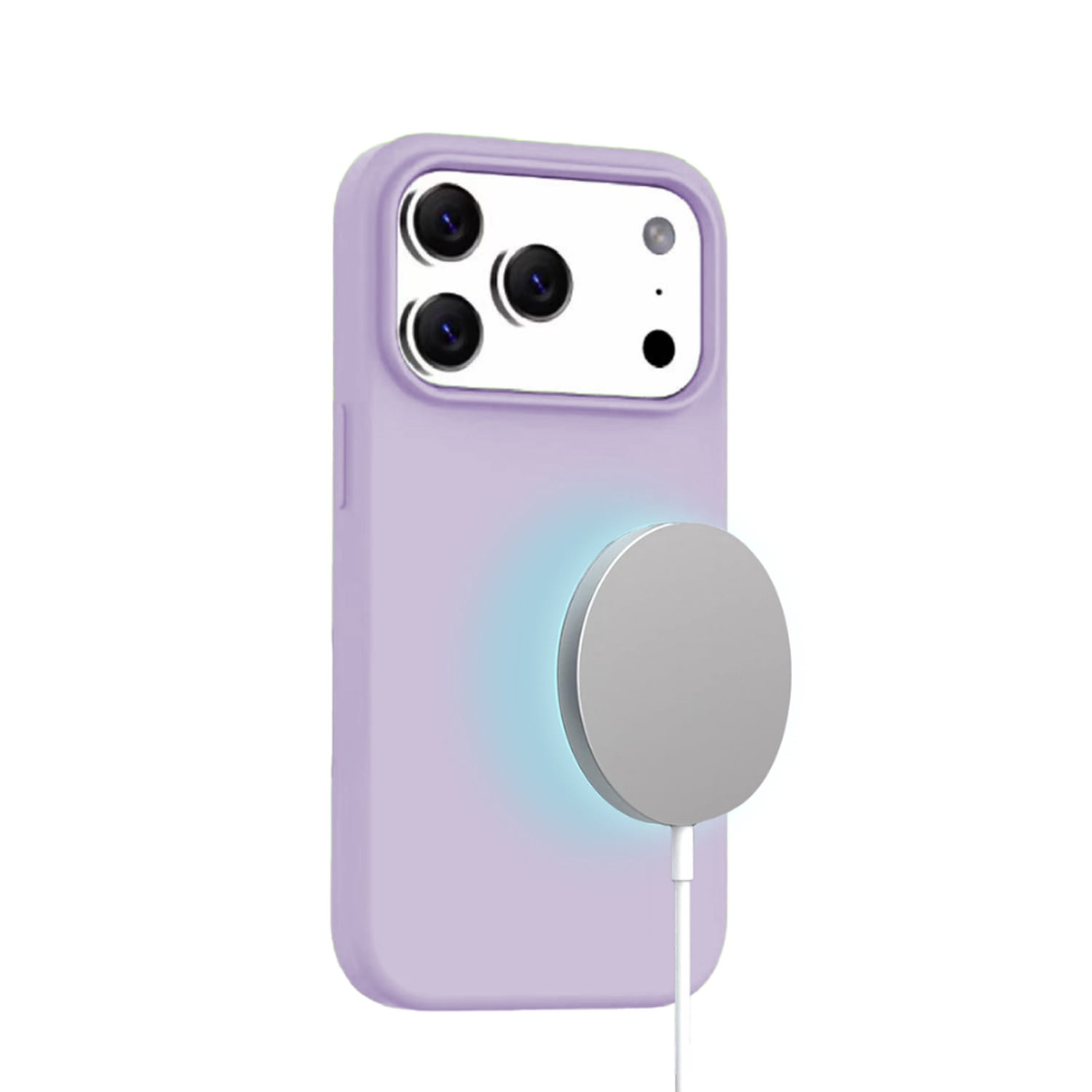 Protective MagSilicone Case for iPhone 17 Pro - Lilac