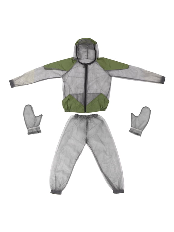 Protective Mesh Suit Yabuy Repellent Suit Bug Jacket Mesh Hooded Suits Fishing Camping Jacket Protective Mesh Shirt Gloves Pants