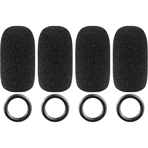 Protective Microphone Foam Cover Pop Filter for Bose Aviation X A10/A20/A30 Headphones, Mic Cover WindScreen with High-Density Foam - Black