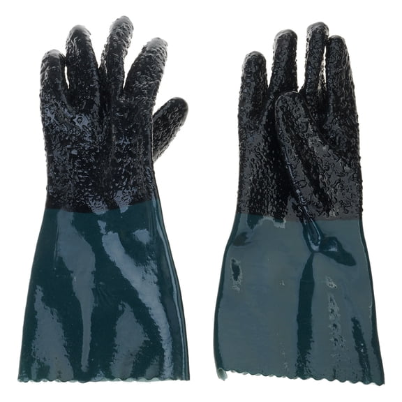 Protective PVC Gloves with Textured Surfaces for Nonslip Grip Ideal for Industrial and Gardening Tasks