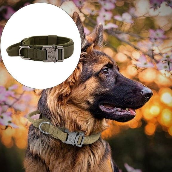 Protective Pet Accessories Comfortable Nylon Large and Medium Dog Training Collor Animal Training Tool for Running Training Walking Outdoor , Dark :42-54