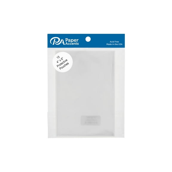 Protective Pouch 4" x 6" Clear 15 Pieces