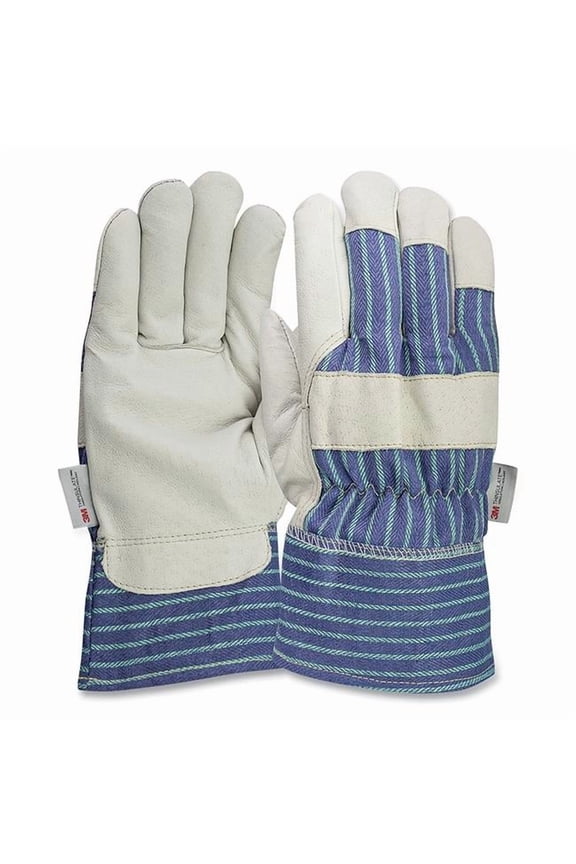 112-78-3927-M Leather Palm Grain Pigskin Insulated Gloves - Medium