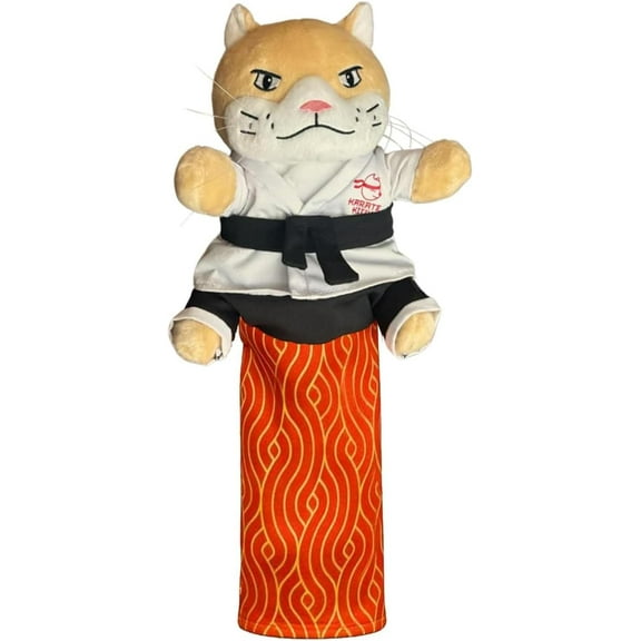 Protective Scratch-Proof Cat Gauntlet, Bite Resistant Arm Guard Toy for Rough Play, Durable Plush Teaser Mitt with Long Sleeve