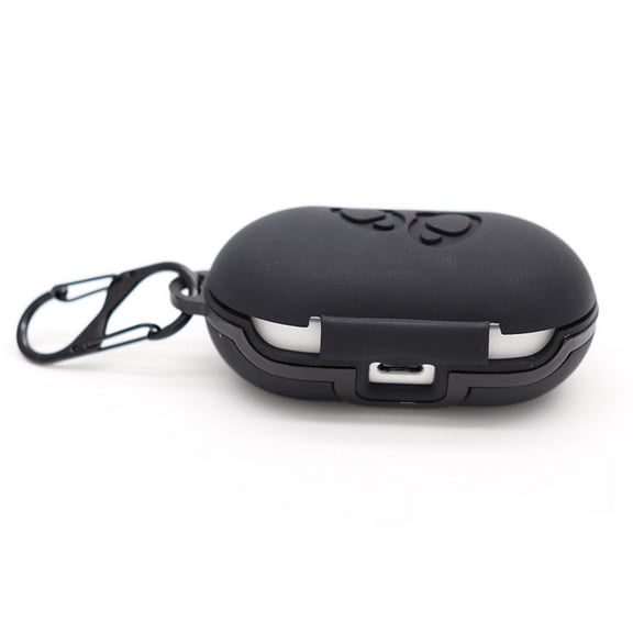 Protective Silicone Case for Galaxy Buds, Galaxy Buds with Carabiner Keychain Compatible with Samsung Galaxy Buds (Black)