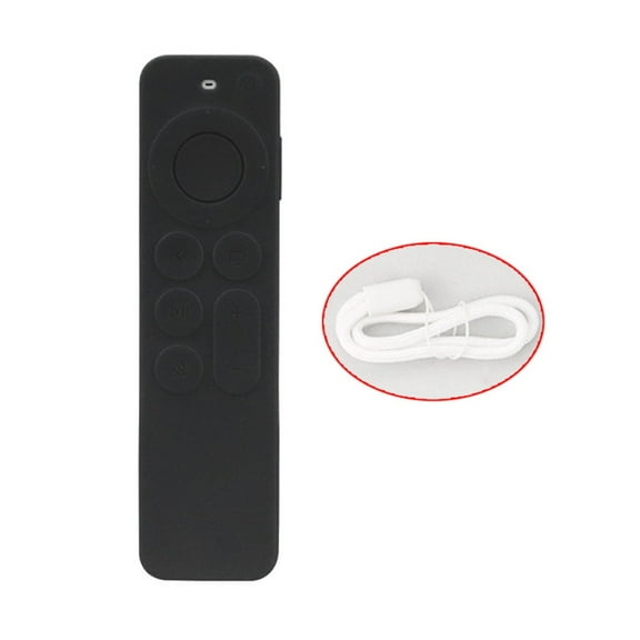 Protective Silicone Case for Smart TV Remote Control, Anti Slip Shock-Proof Silicone Cover forApp1eTV 4K 6Th 2021 TV