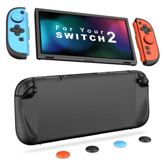 Protective Silicone Case for Switch 2 2025, Soft Slim Cover Protector, Grip Cover for Joy-Con, Split Design, Anti-Scratch, Shock-Absorption