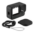 thumbnail interactive-video image 1 of Protective Silicone Sleeve Rubber Case + Lanyard + Lens Cap for GoPro Hero9 Hero10 Hero11, 1 of 6