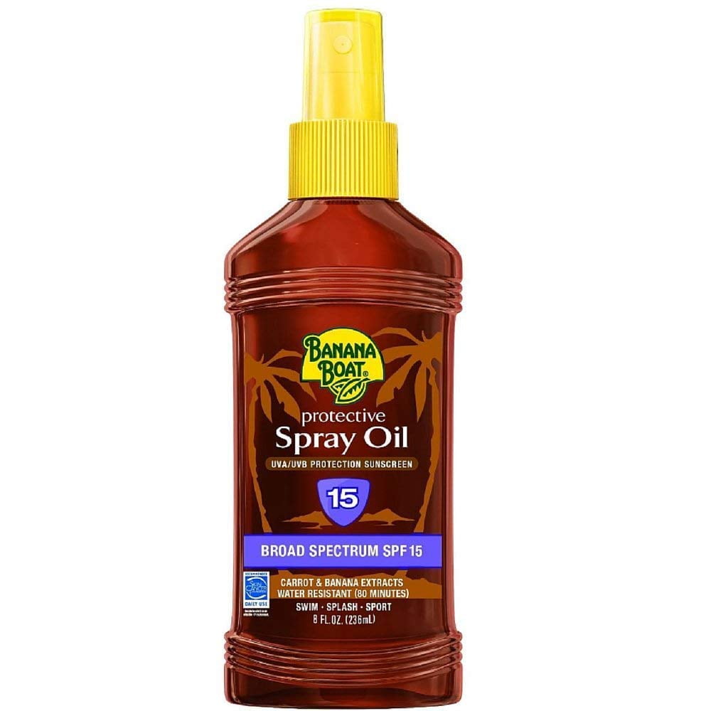 Protective Spray Oil, Sunscreen SPF 15 8 oz (Pack of 4)Q
