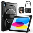thumbnail image 1 of Protective Tablet Cover for iPad 10th Generation, Case for iPad 10.9" 2022 with Pencil Holder Kickstand Hand Strap Shoulder Strap, 1 of 8
