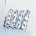 thumbnail image 1 of Protective Tape 9x1.7cm Invisible Transparent Door Handle Sticker - White PVC Anti-Collision, Waterproof, Reusable Furniture Guard for Refrigerator, Cabinets, Chairs, 1 of 9