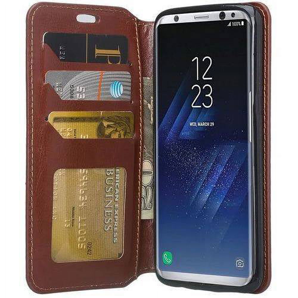 Protective Wallet Stand Case for Samsung Galaxy s8 Perfect Fit