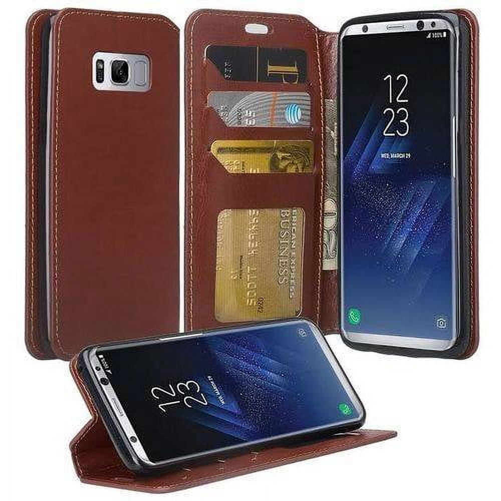 Protective Wallet Stand Case for Samsung Galaxy s8 Plus Perfect Fit