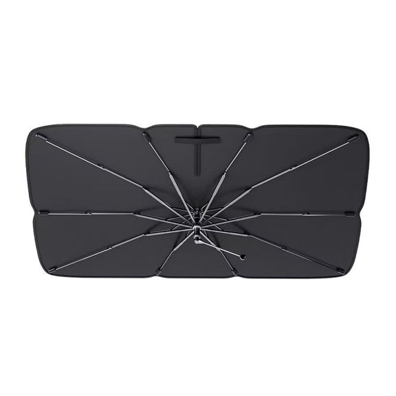 Protective Windshield Cover Windscreen Sun Shade Umbrella For Car Adjustable Bendable Handle Quick Installation