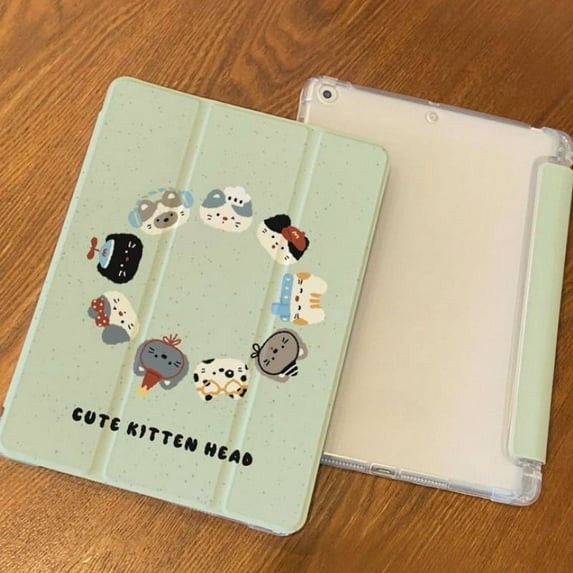 Protective for iPad Case M4 24s Pro11 Air 11 Gen5/6 Air2 10th Gen M2 Air6 M3 Air7 Mini4/5/6 25s A16 Gen11th Gen7 Gen8 Gen9 Pro 12.9 Air4/Air5 Air 13 Inch Cartoon Cute Tablet Cover