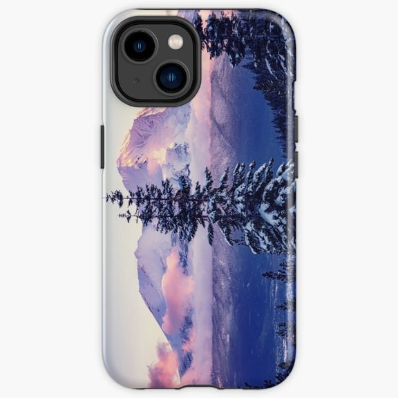 Protective iPhone Case A Glimpse Of Mt Shasta City And Mount Shasta Mountain View Phone Case IP16 Magnetic MagSafe Compatible