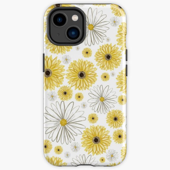 Protective iPhone Case A Thousand Yellow Daisies Rom Com Movie Quote Slogan Heavy Duty Shockproof Hard Shell IP15 Magnetic MagSafe Compatible