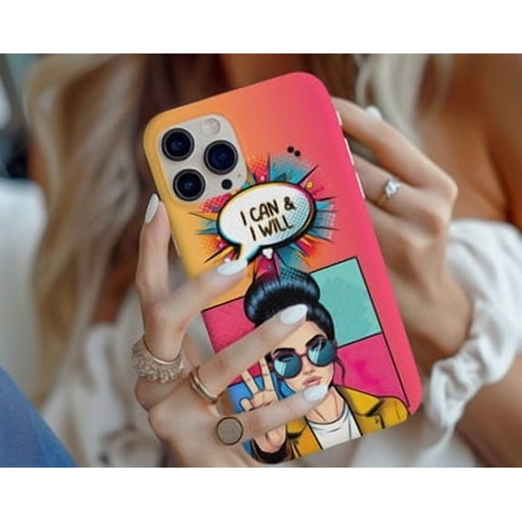 Protective iPhone Case Aesthetic Cool Phone Case Cute Slim Cover Trendy Design IP15 Magnetic MagSafe Compatible