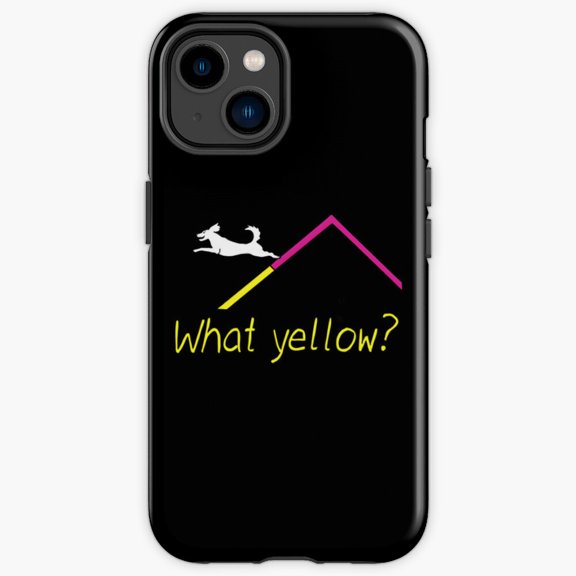 Protective iPhone Case Agility Dog Hurdling Obstacle Arena Athletic Sport Heavy Duty Shockproof Hard Shell Variant IP15 Magnetic MagSafe Compatible