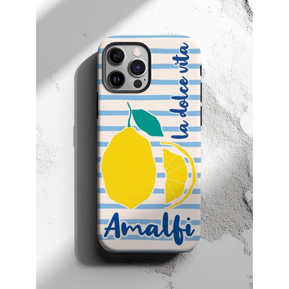 Protective iPhone Case Amalfi Lemon Phone Case Italy Coastal Vacation Aesthetic Cover Edition IP13/14 Magnetic MagSafe Compatible