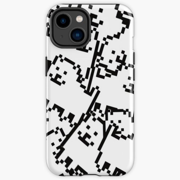 Protective iPhone Case Annoying Dog Pixel Graphic Retro 8-Bit Arcade Collage Cover IP15 Magnetic MagSafe Compatible