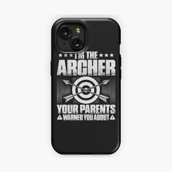 Protective iPhone Case Archer Archery Bow Hunting Bowman Arrow Bow Hunter Phone Case Archery Lovers Version Three IP15 Magnetic MagSafe Compatible