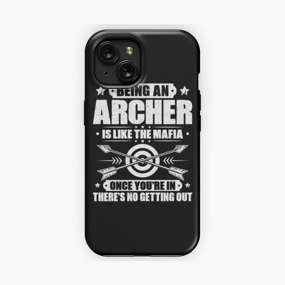 Protective iPhone Case Archer Archery Bow Hunting Bowman Arrow Bow Hunter Phone Case Archery Sports Fans IP13/14 Magnetic MagSafe Compatible