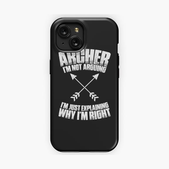 Protective iPhone Case Archer Archery Bow Hunting Bowman Arrow Bow Hunter Phone Case Hunters Version Two IP13/14 Magnetic MagSafe Compatible