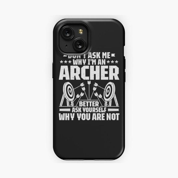 Protective iPhone Case Archer Archery Bow Hunting Bowman Arrow Bow Hunter Phone Case Hunting Enthusiasts Version Three IP13/14 Magnetic MagSafe Compatible