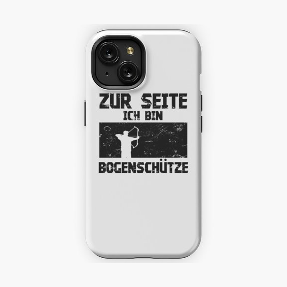 Protective iPhone Case Archery I'm an Archer Phone Case with Fun Outdoor and Bow Graphic IP13/14 Magnetic MagSafe Compatible