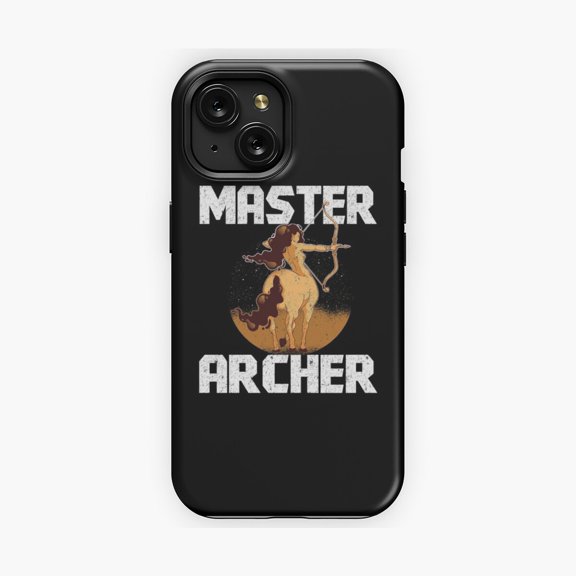 Protective iPhone Case Archery Master Archer Phone Case with Bow and Arrow Graphic IP16 Magnetic MagSafe Compatible