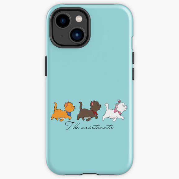 Protective iPhone Case Aristocratic Paris Felines French Cafe Carriage Cartoon Shield Variant IP16 Magnetic MagSafe Compatible