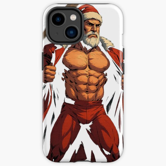 Protective iPhone Case Bad Santa With Winter Charm Rule Breaker Shield IP13/14 Magnetic MagSafe Compatible