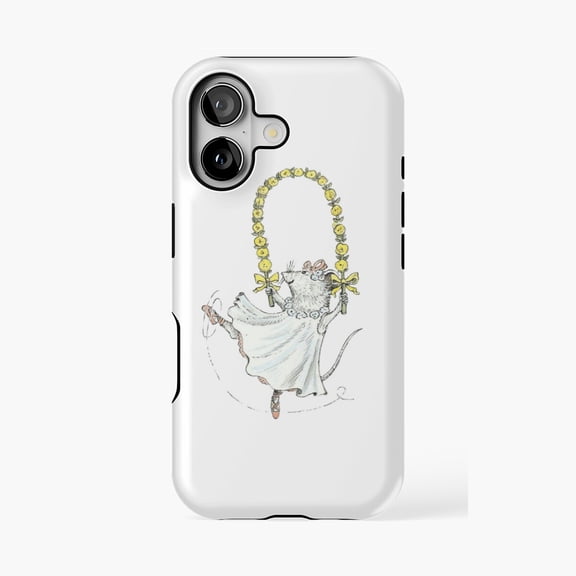 Protective iPhone Case Ballerina Mouse Inspired Phone Case IP13/14 Magnetic MagSafe Compatible