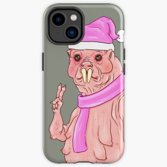 Protective iPhone Case Bare Mole Rat Wintertime Hairless Rodent Apparel Cover IP16 Magnetic MagSafe Compatible