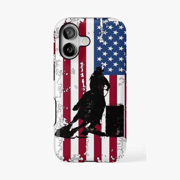 Protective iPhone Case Barrel Racer Western Phone Case IP13/14 Magnetic MagSafe Compatible