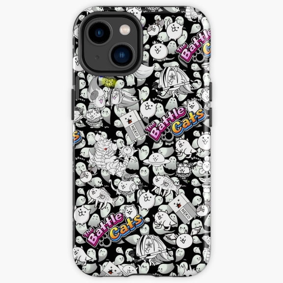 Protective iPhone Case Battle Cats Cute Strategy Game Armored Warrior Cover IP16 Magnetic MagSafe Compatible