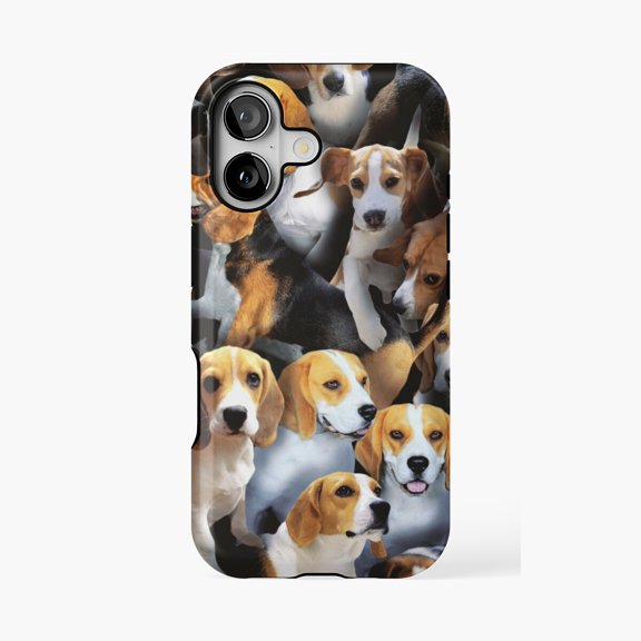 Protective iPhone Case Beagles Dog Collection Design Phone Case IP13/14 Magnetic MagSafe Compatible