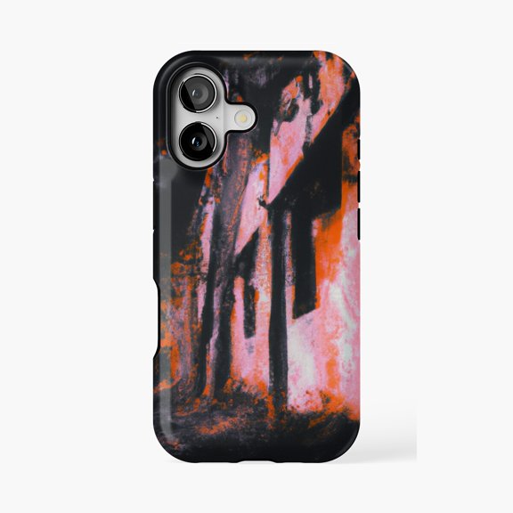 Protective iPhone Case Behind The Hospital At Night Photography Phone Case IP13/14 Magnetic MagSafe Compatible