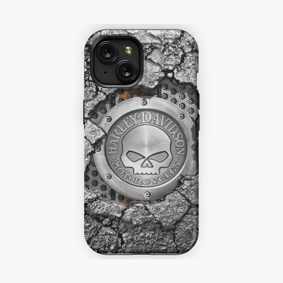 Protective iPhone Case Biker Scene Phone Case Bold Graphic Artwork IP16 Magnetic MagSafe Compatible