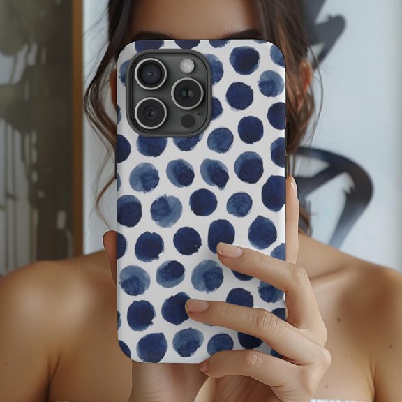 Protective iPhone Case Blueberry Phone Case with Summer Fruit Style Layout IP13/14 Magnetic MagSafe Compatible