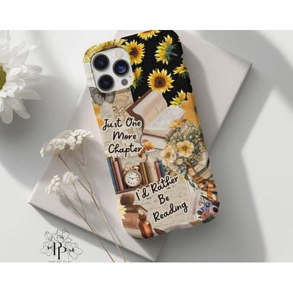Protective iPhone Case Bookish Collage Phone Case Library Inspired Light Academia Cover IP16 Magnetic MagSafe Compatible