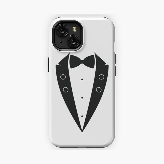 Protective iPhone Case Bow Tie Day Graphic Phone Case Fun Celebration Design IP16 Magnetic MagSafe Compatible